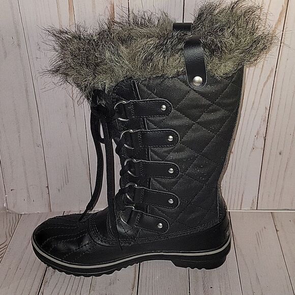 Sorel Tofino II Womens Waterproof Winter Snow Boots Black Stone Sz 6 1472591011 - Picture 7 of 11